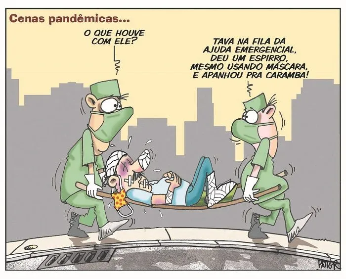 Imagem ilustrativa da imagem Cenas da pandemia...
