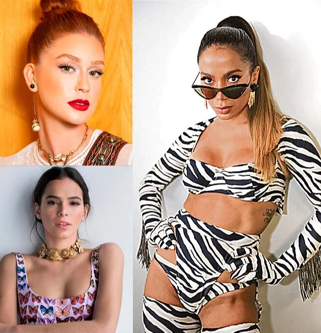 Imagem ilustrativa da imagem Fama da Marina Ruy Barbosa e Marquezine incomoda Anitta, segundo Leo Dias