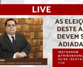 Imagem ilustrativa da imagem Eleições em tempos de pandemia é tema de live no Tribuna Online