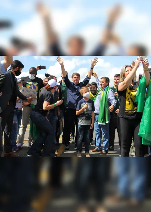 Imagem ilustrativa da imagem Bolsonaro volta a participar de manifestação em Brasilia