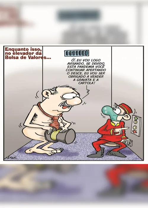 Imagem ilustrativa da imagem Bolsa de valores é o assunto da Charge do Dia