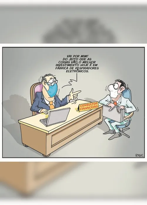 Imagem ilustrativa da imagem Investimento na pandemia é o tema da Charge do Dia