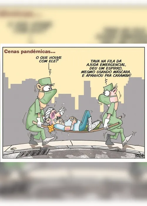 Imagem ilustrativa da imagem Cenas da pandemia...