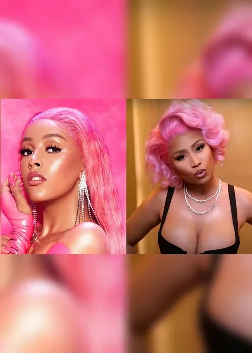 Imagem ilustrativa da imagem Doja Cat e Nicki Minaj se juntam e lançam remix para “Say So”. Assista aqui.