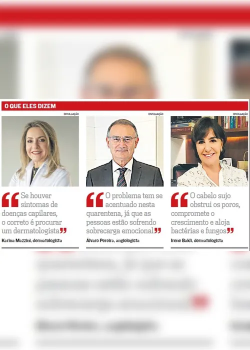 Imagem ilustrativa da imagem Alerta para queda de cabelos no isolamento