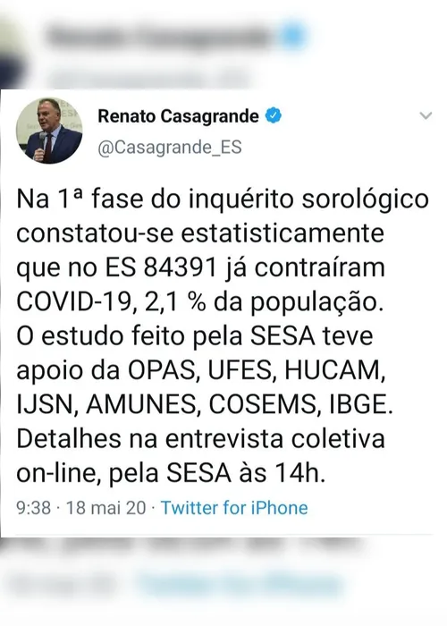 Imagem ilustrativa da imagem Mais de 80 mil pessoas no Estado já contraíram coronavírus, diz pesquisa