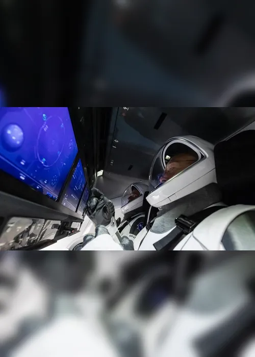Imagem ilustrativa da imagem Foguete da SpaceX chega à Estação Espacial Internacional
