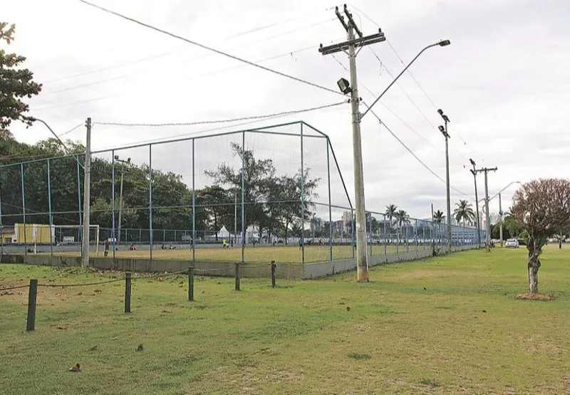 Campo na Prainha, em Vila Velha