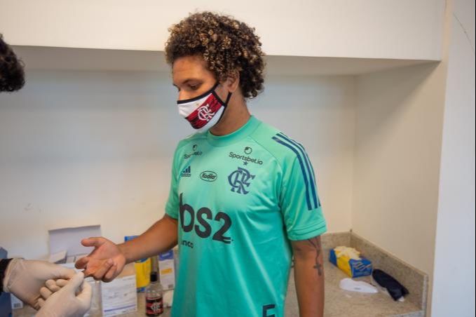 Flamengo já voltou às atividades e vem realizando testes de coronavírus nos atletas (Foto: Divulgação Flamengo/Twitter)