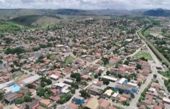 Vista da cidade de Baixo Guandu (Foto: Divulgação Prefeitura de Baixo Guandu)
