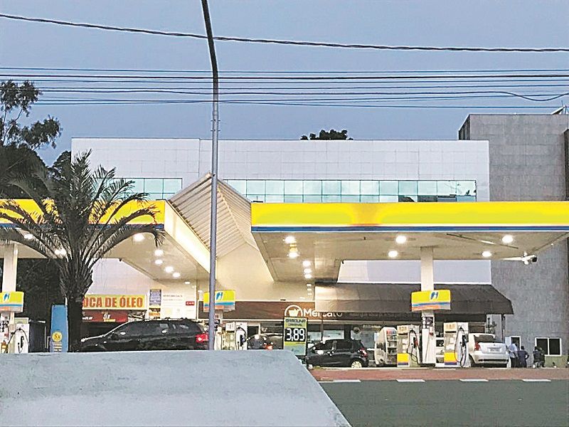 Posto de gasolina assaltado (Foto: Jaciele Simoura)