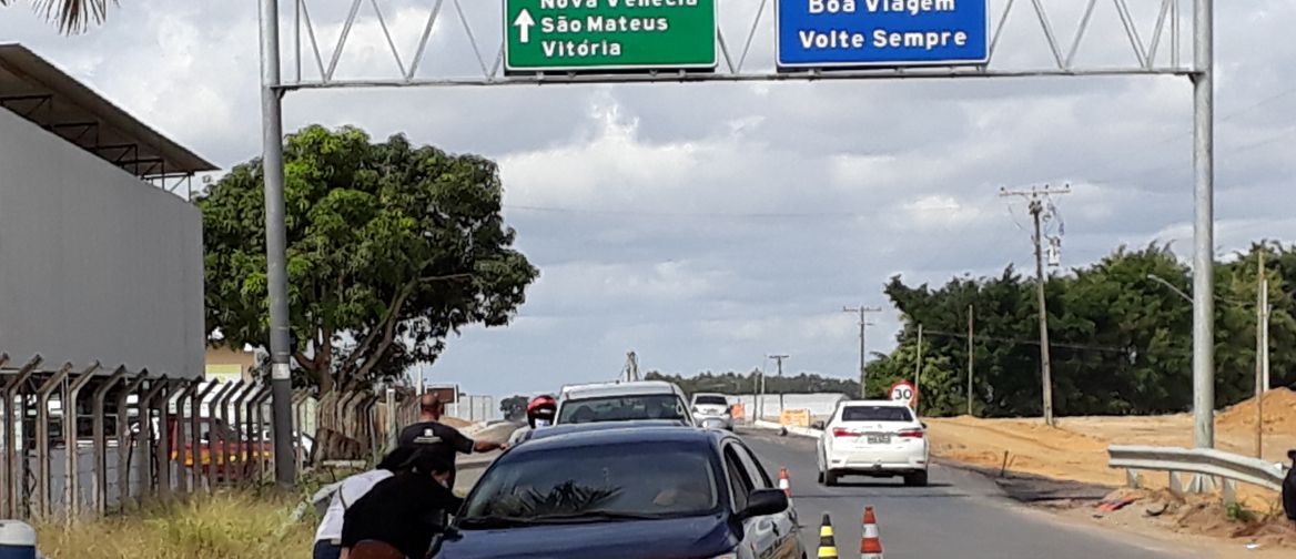 A prefeitura de Boa Esperança fez barreira sanitária nos acessos aos municípios. (Foto: Divulgação/Prefeitura de Boa Esperança)