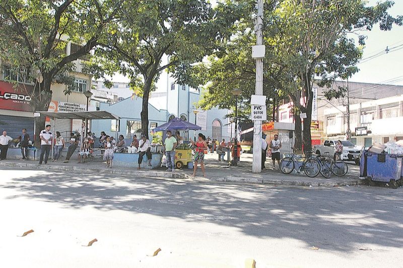 Praça de Porto de Santana, em Cariacica. (Foto: Kadidja Fernandes/AT)
