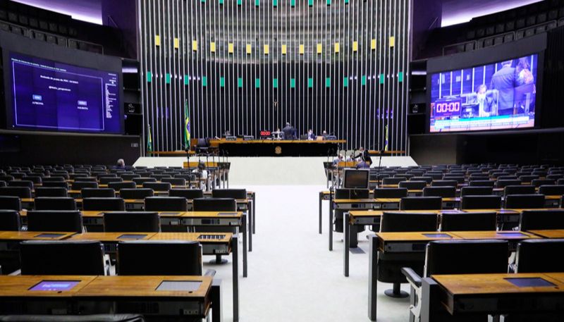 Sessão virtual da Câmara dos Deputados (Foto: Najara Araujo/Câmara dos Deputados)