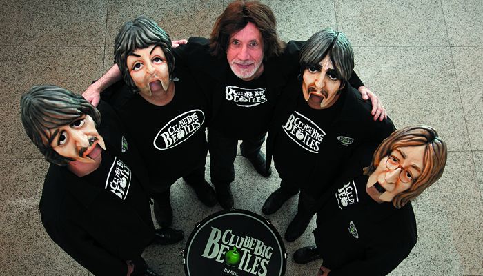 Os músicos do Clube Big Beatles vão tocar canções da carreira de Lennon. (Foto: Divulgação/Matheus soares)