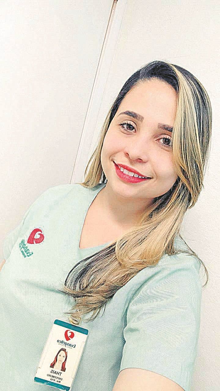 Thais Pereira Costa Almeida, enfermeira de Educação Continuada do Hospital Evangélico de Vila Velha (Foto: Acervo pessoal)