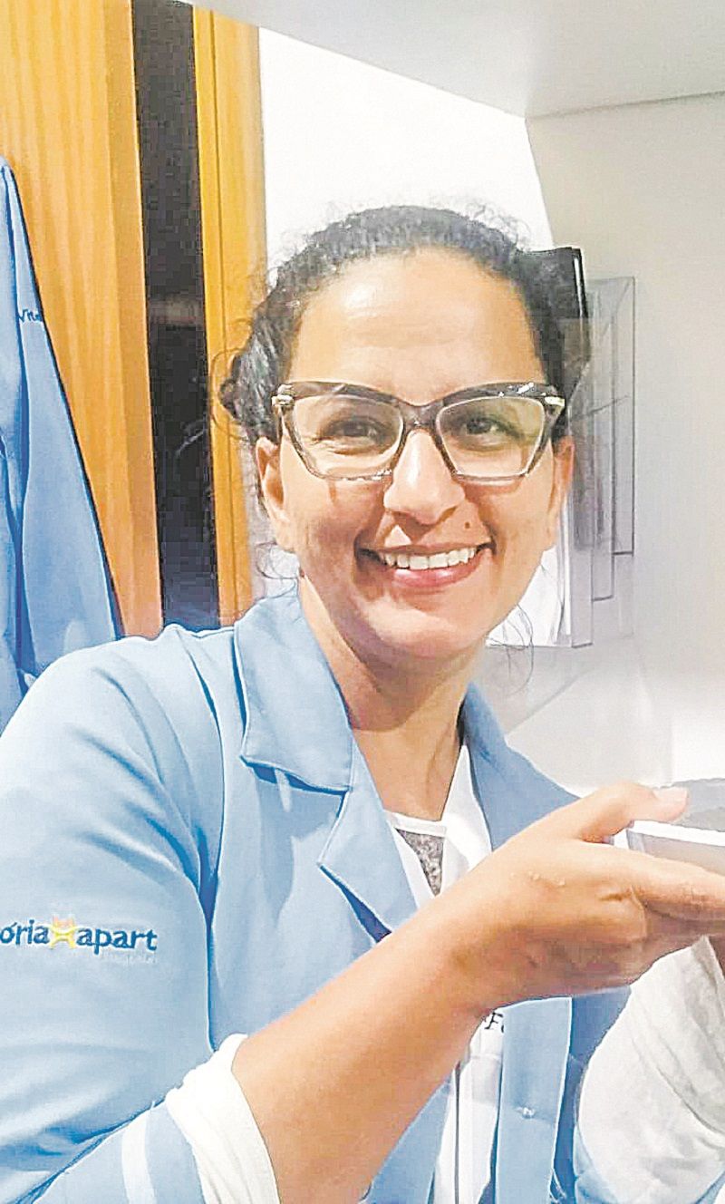 A enfermeira Fabiana Marques Constilher Santos (Foto: Acervo pessoal)