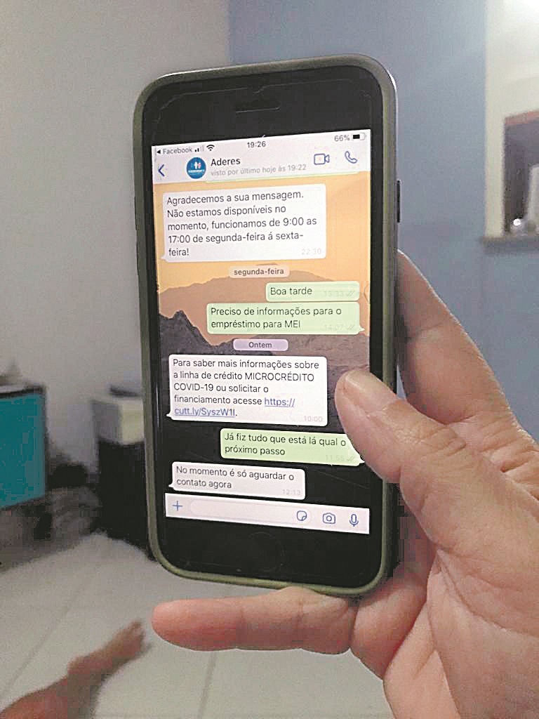 Microempreendedora solicitou o empréstimo de até R$ 5 mil (Foto: Acervo pessoal)