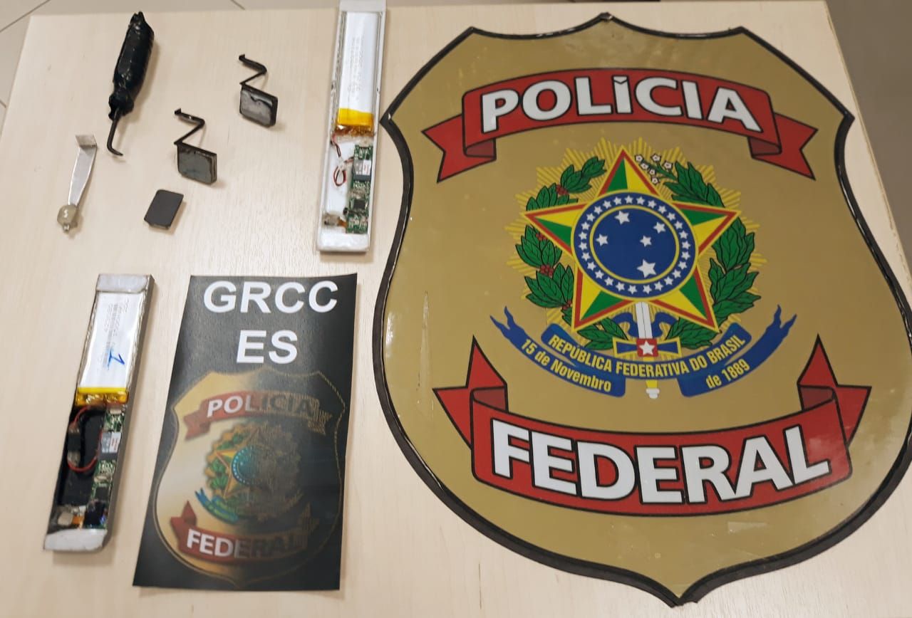 Dispositivo apreendido pela Polícia Federal (Foto: Divulgação/ PF)
