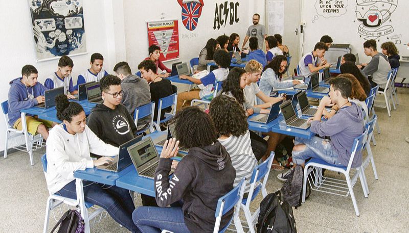 Estudantes em sala de aula (Foto: Leone Iglesias / AT - 06/11/2018)
