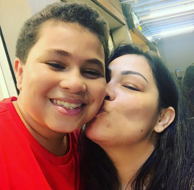 Fernanda Cypreste e o filho Theo (Foto: Reprodução/Instagram)