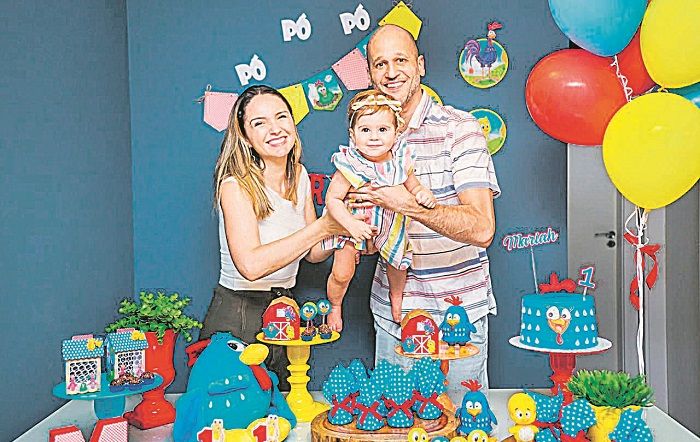 Mariah e os pais (Foto: Catarine Bravin)