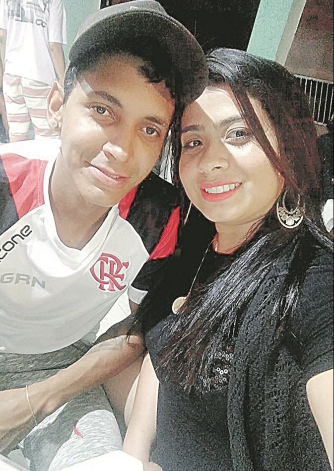 O casal: torcida para o Flamengo (Foto: Acervo pessoal)