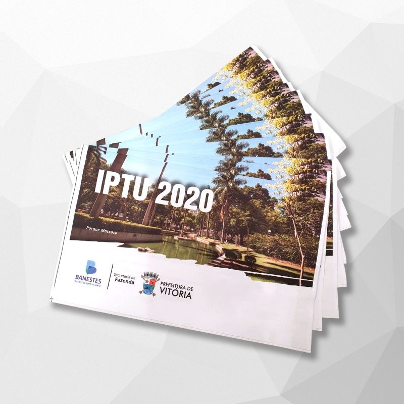 Carnês de IPTU e Imposto Sobre Serviços (ISS Fixo) foram emitidos em uma única guia este . (Foto: Divulgação/PMV)
