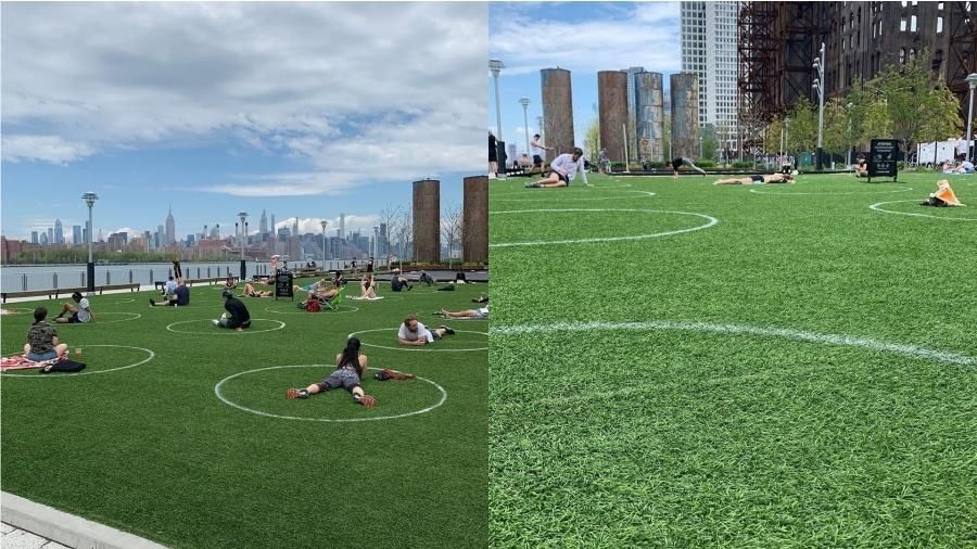 Parque Domino, no Brooklyn, em Nova York (Foto: Reprodução/Instagram)