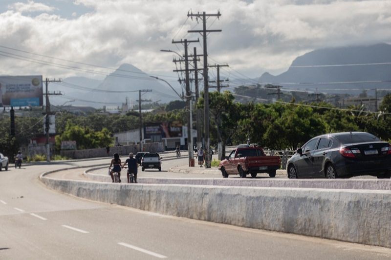 Ponte de acesso a Guarapari, onde caso foi registrado (Foto: Roberta Bourguignon)