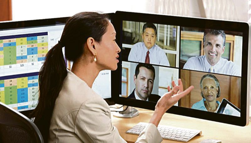 Reunião de trabalho pela internet (Foto: Divulgação)