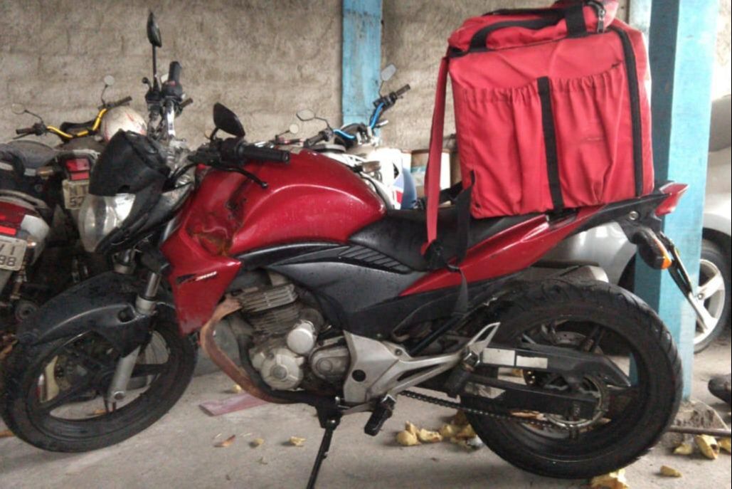 Moto era usada pelo suspeito (Foto: Divulgação/Polícia Civil ES)