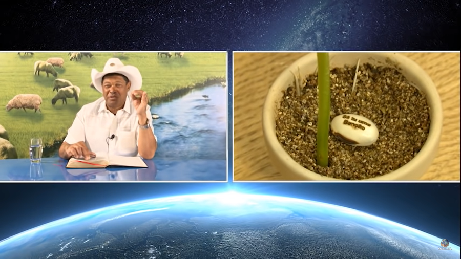 Valdemiro Santiago fala sobre a planta que, segundo ele, cura a covid-19 (Foto: Reprodução / Youtube)