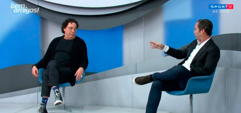 Casagrande e Caio discutiram ao vivo no programa (Foto: Reprodução / Sportv)