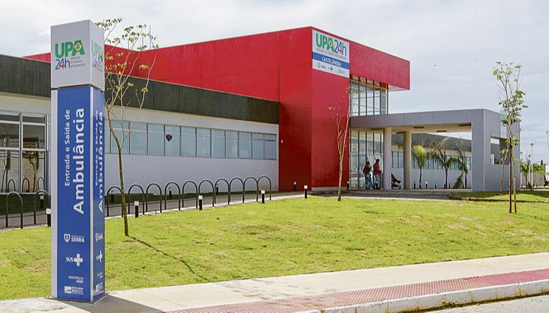 UPA de Castelândia, na Serra: local será usado só para casos de Covid-19 e tendas poderão abrir mais 30 leitos (Foto: Leone Iglesias / AT - 11/12/2019)