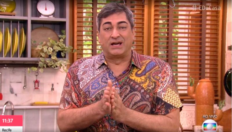Zeca Camargo, no É de Casa (Foto: Reprodução / TV Globo)