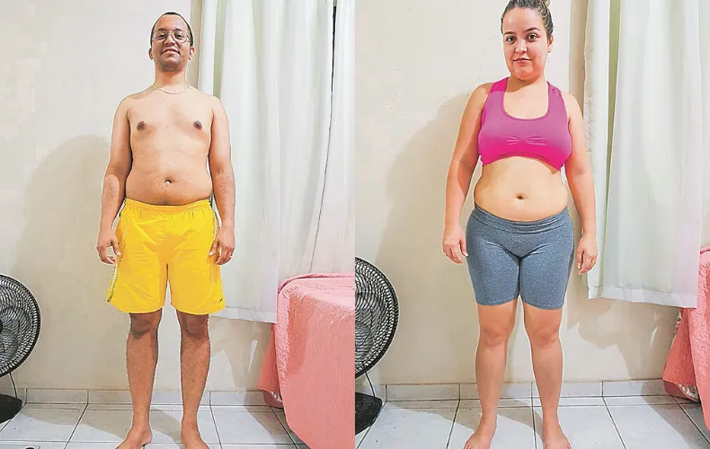 Imagem ilustrativa da imagem Casal perde 41 quilos e muda de vida
