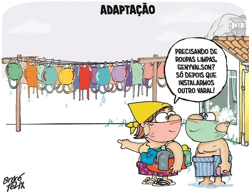 Imagem ilustrativa da imagem Charge do Dia: Nova rotina durante a pandemia