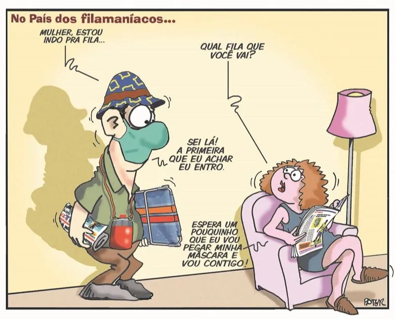 Imagem ilustrativa da imagem Charge do Dia: Filas durante a pandemia