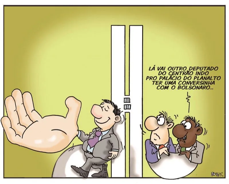 Imagem ilustrativa da imagem Entrega de cargos ao centrão é o tema da Charge do Dia
