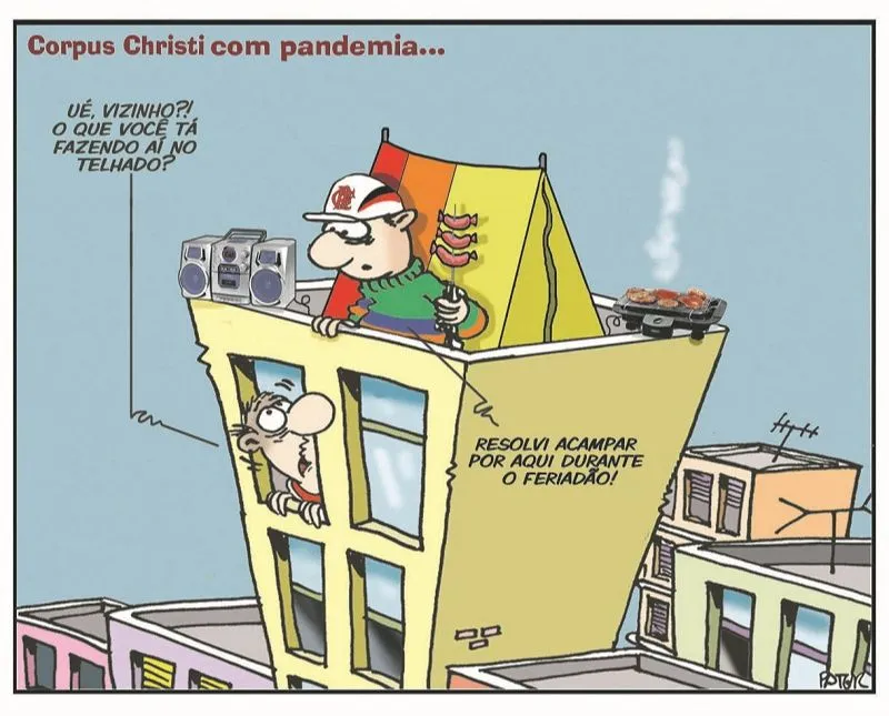 Imagem ilustrativa da imagem Charge do Dia: Feriadão em casa