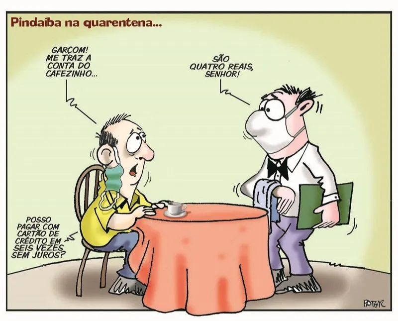 Imagem ilustrativa da imagem Charge do Dia: Pindaíba na pandemia II