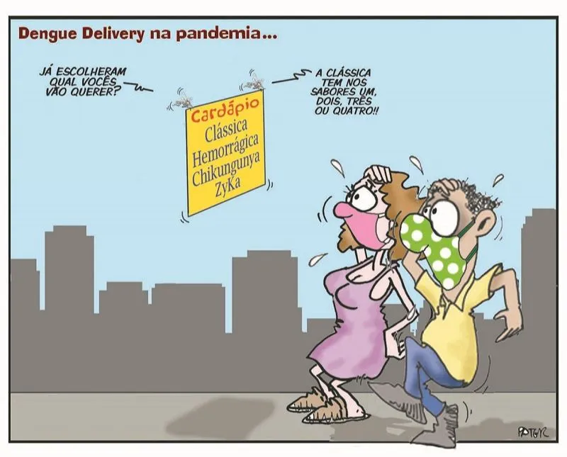 Imagem ilustrativa da imagem Charge do Dia: Dengue Delivery