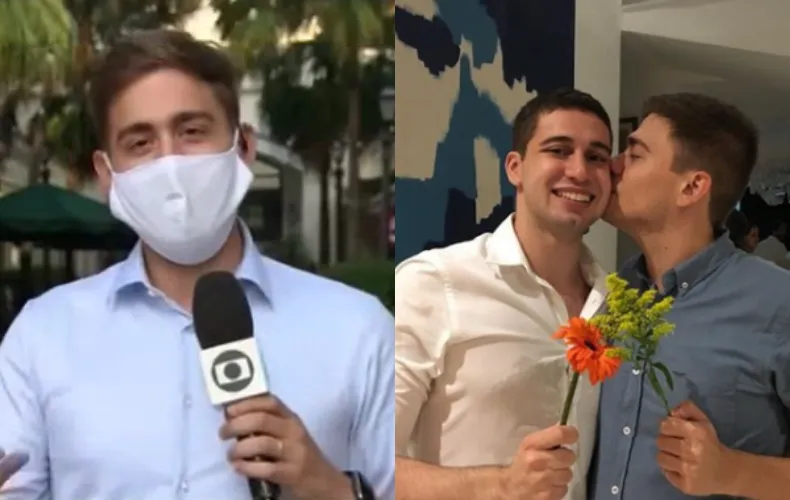 Imagem ilustrativa da imagem Repórter se declara para marido ao vivo durante telejornal