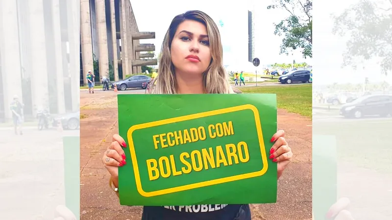 Imagem ilustrativa da imagem Irmão afirma que Sara Winter não pode viver em sociedade e se diz feliz com prisão