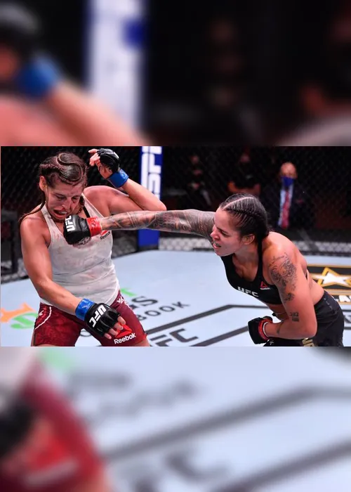 Imagem ilustrativa da imagem Amanda Nunes vence Felicia Spencer, mantém cinturão e faz história no UFC
