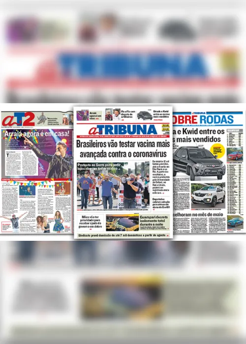 Imagem ilustrativa da imagem Clique aqui e veja os destaques do jornal A Tribuna desta quinta