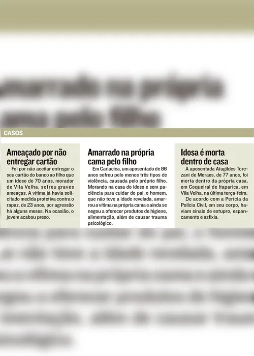 
          Imagem ilustrativa da imagem Grande Vitória tem 5 casos por dia de violência a idosos durante a quarentena
          
