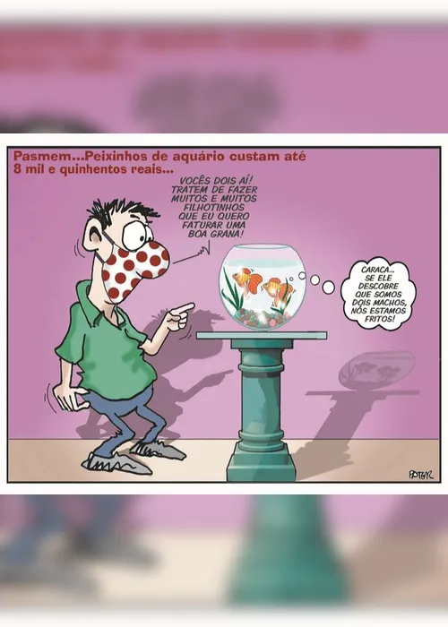Imagem ilustrativa da imagem Charge do Dia: Peixinhos de aquário