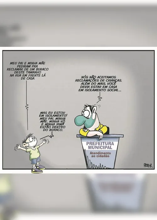 Imagem ilustrativa da imagem Charge do Dia: manutenção de vias públicas na pandemia